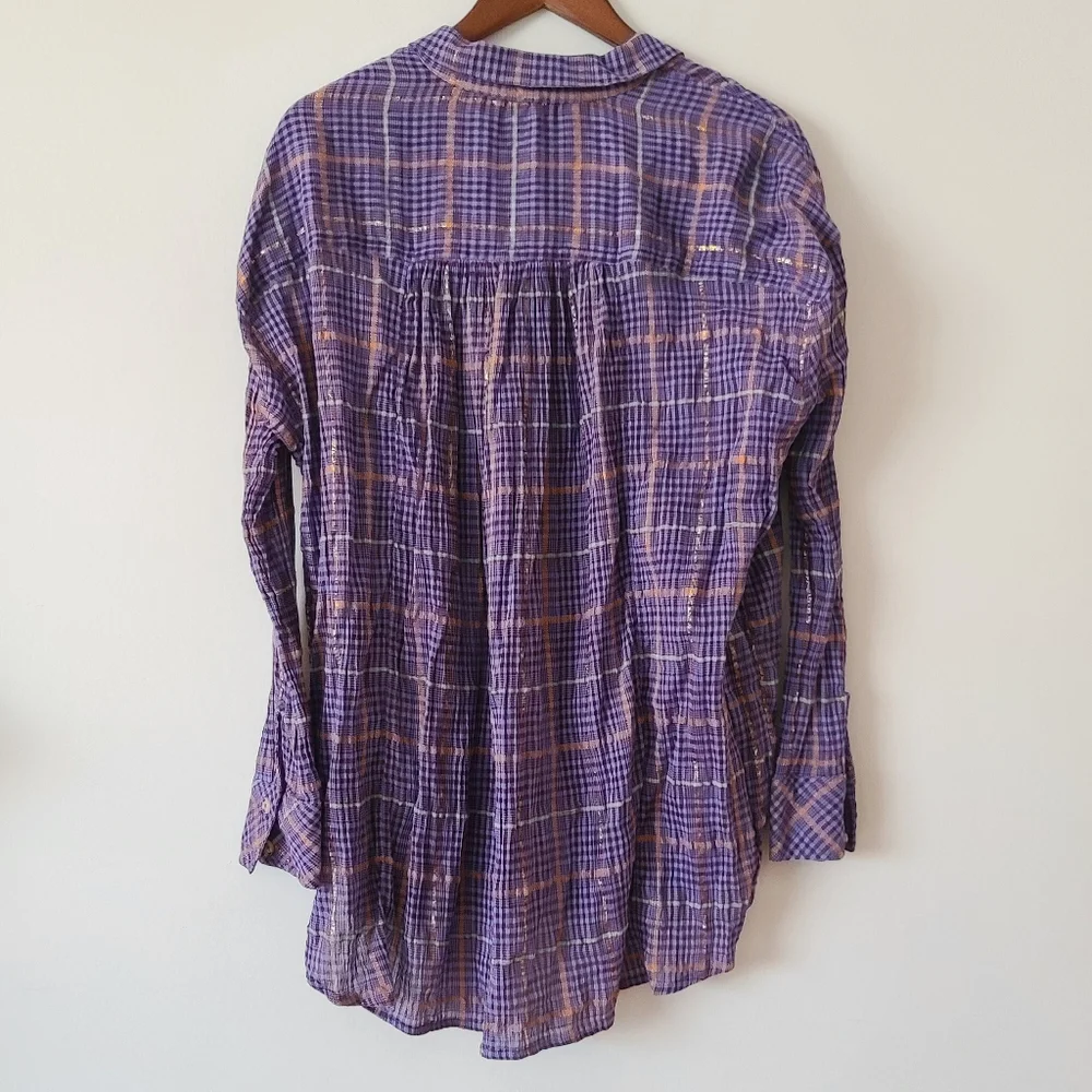 Free people break my stride buttondown shirt
